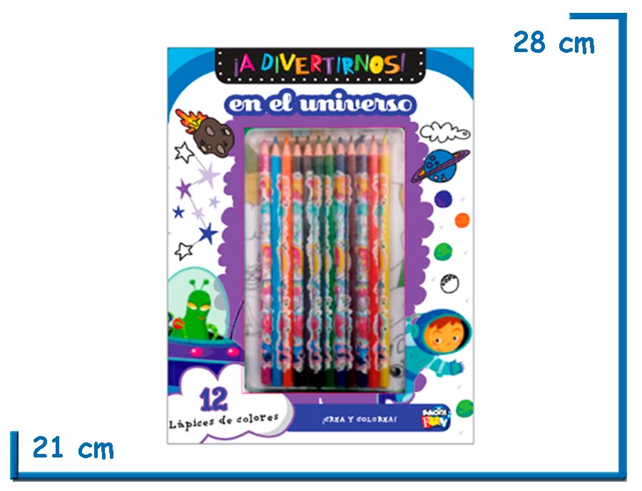 L.A DIVERTIRNOS EN EL UNIVERSO CON LAPICES DE COLORES