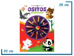 L.UN MUNDO DE COLORES OSITOS DIVERTIDOS CON CRAYONES