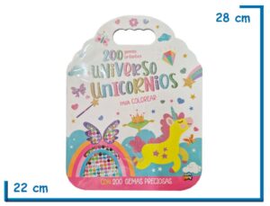 L.200 GEMAS BRILLANTES MI UNIVERSO DE UNICORNIOS PARA COLOREAR