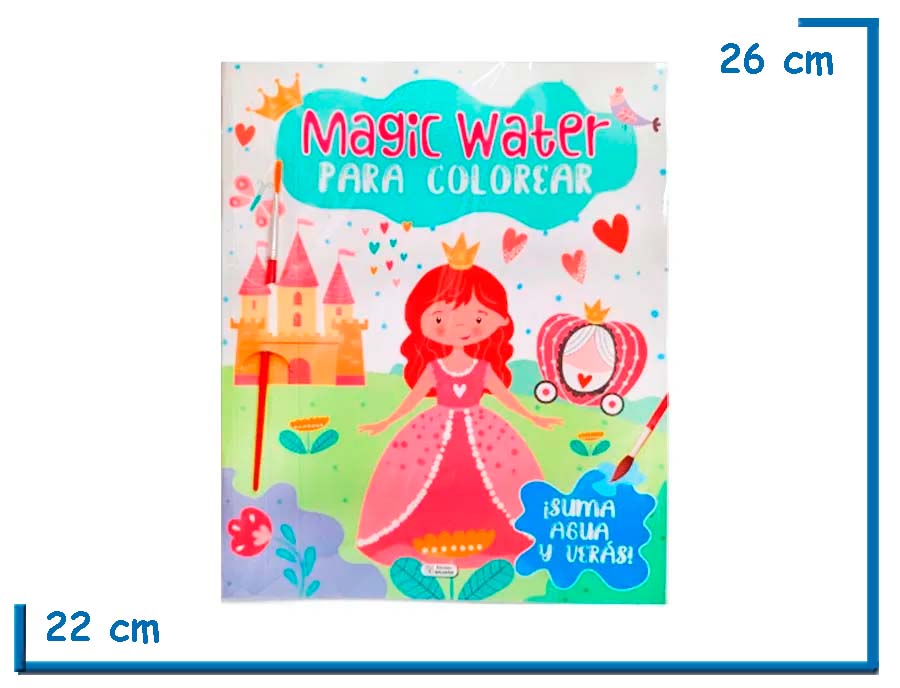 L.MAGIC WATER PARA COLOREAR PRINCESA CON PINCEL (EX PL0202)