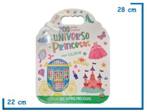L.200 GEMAS BRILLANTES MI UNIVERSO DE PRINCESAS PARA COLOREAR