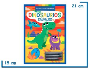 L.MIS LIBROS PARA COLOREAR DINOSAURIOS FANTASTICOS CON CRAYONES