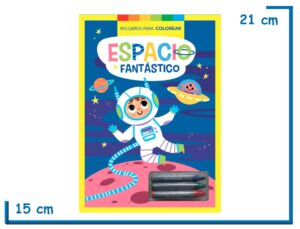 L.MIS LIBROS PARA COLOREAR ESPACIO FANTASTICO CON CRAYONES
