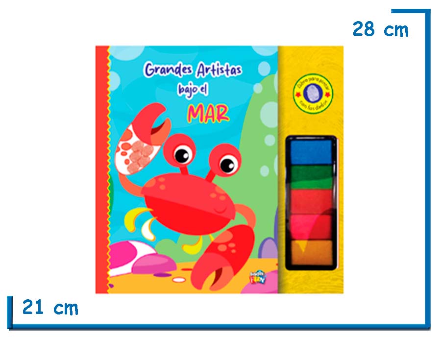 L.GRANDES ARTISTAS BAJO EL MAR PINTA CON LOS DEDOS