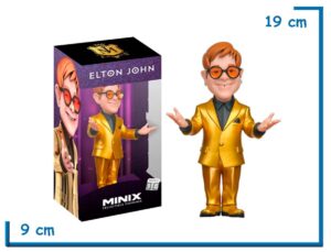 MINIX ELTON JOHN GOLD SUIT FIGURA DE VINILO