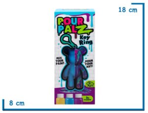 POUR PALZ KEY RING CELESTE LLAVERO OSO 8CM