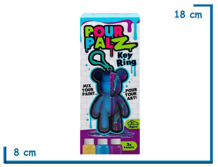 POUR PALZ KEY RING CELESTE LLAVERO OSO 8CM