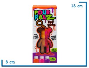 POUR PALZ KEY RING NARANJA LLAVERO OSO 8CM