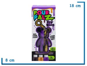 POUR PALZ KEY RING VIOLETA LLAVERO OSO 8CM