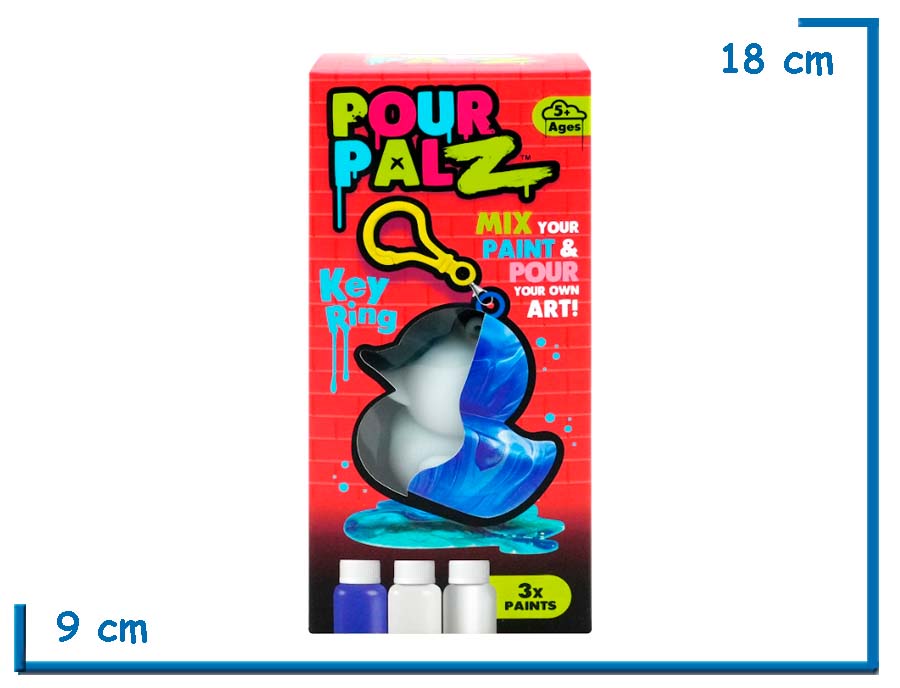 POUR PALZ KEY RING ROJO LLAVERO PATITO 8CM