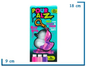 POUR PALZ KEY RING TURQUESA LLAVERO PATITO 8CM