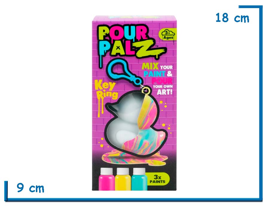 POUR PALZ KEY RING VIOLETA LLAVERO PATITO 8CM