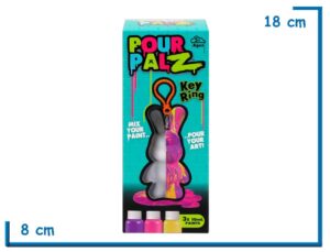 POUR PALZ KEY RING TURQUESA LLAVERO CONEJO 8CM