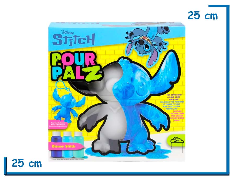 POUR PALZ DISNEY STITCH SET FIGURA Y KEYRING