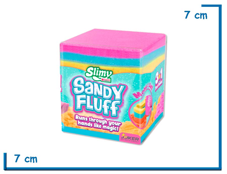 SLIMY SANDY FLUFF 3 IN 1 CUBO