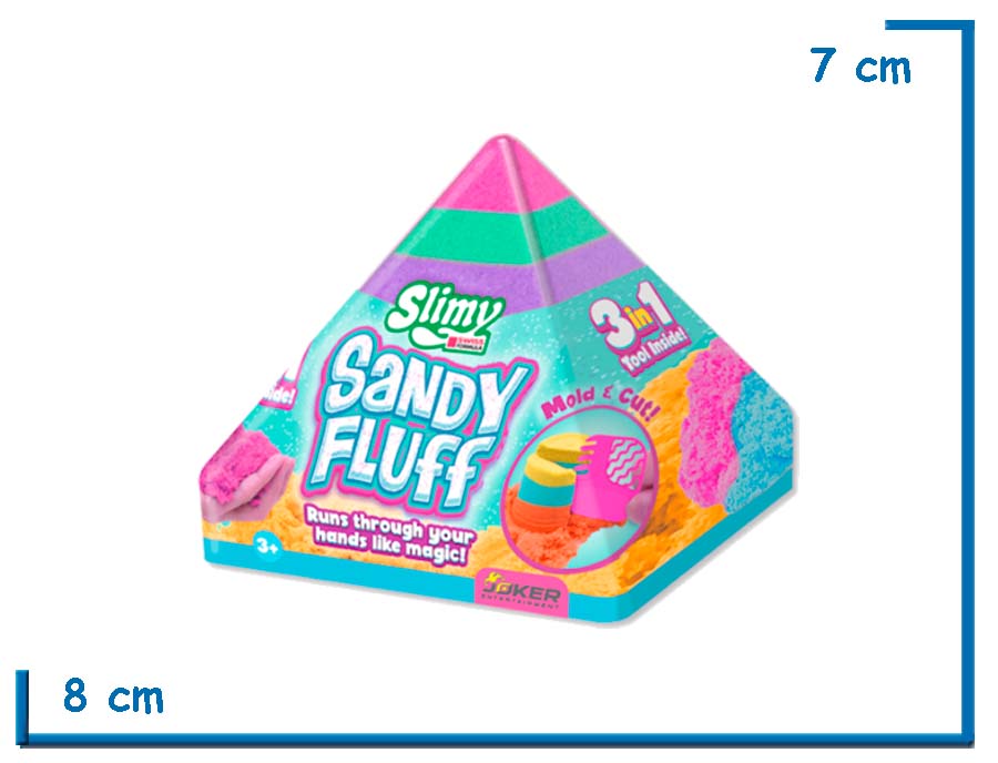 SLIMY SANDY FLUFF 3 IN 1 PIRAMIDE