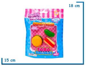 MUSHMEEZ TABA SQUISHIES YUMMY MINI SALADO 3 PACK