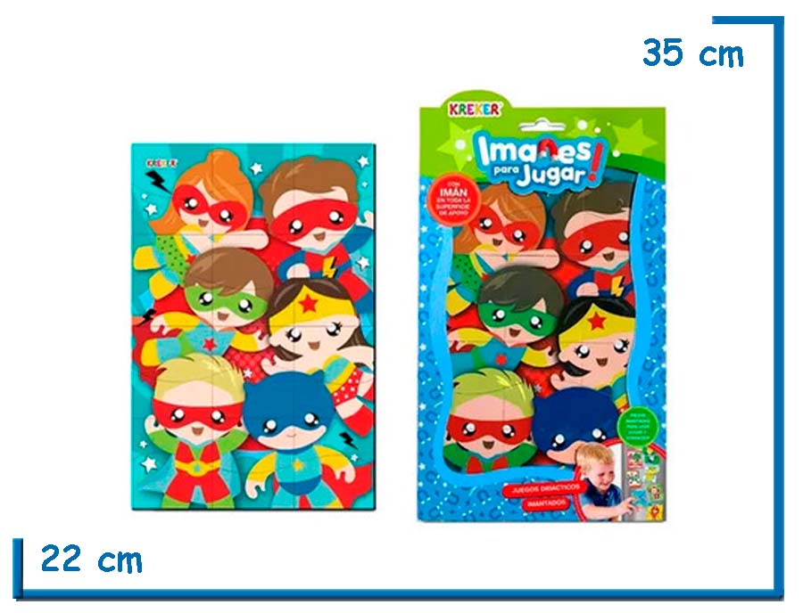 IMANES PARA JUGAR SUPER HEROES