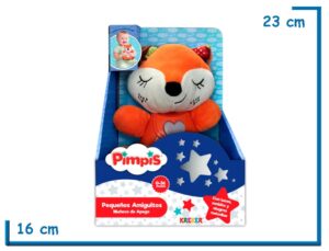 PIMPIS PEQUEÑOS AMIGUITOS ZORRITO MUÑECO DE APEGO LUZ Y SONIDO