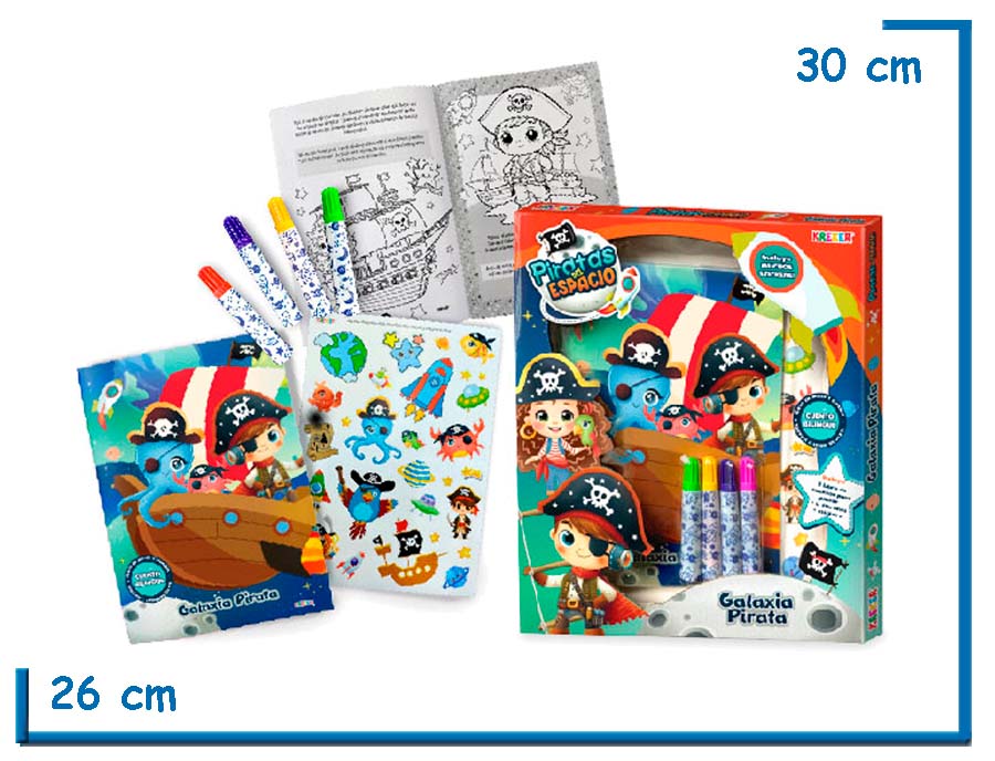PIRATAS DEL ESPACIO GALAXIA PIRATA CUENTO PARA PINTAR