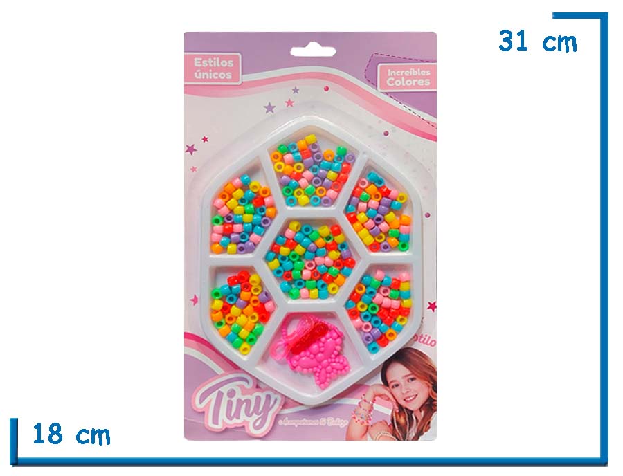 TINY HEXAGONO CON MOSTACILLAS EN BLISTER