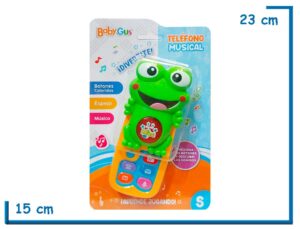 BABY GUS TELEFONO MUSICAL RANA AMARILLO