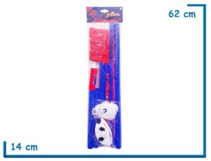 SPIDER-MAN ARCO DE FUTBOL CON PELOTA E INFLADOR EN BOLSA