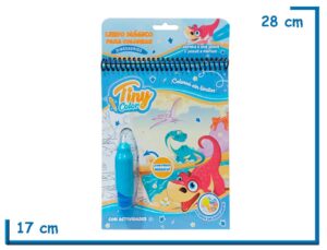 TINY COLOR DINOSAURIOS LIBRO MAGICO PARA COLOREAR CON AGUA