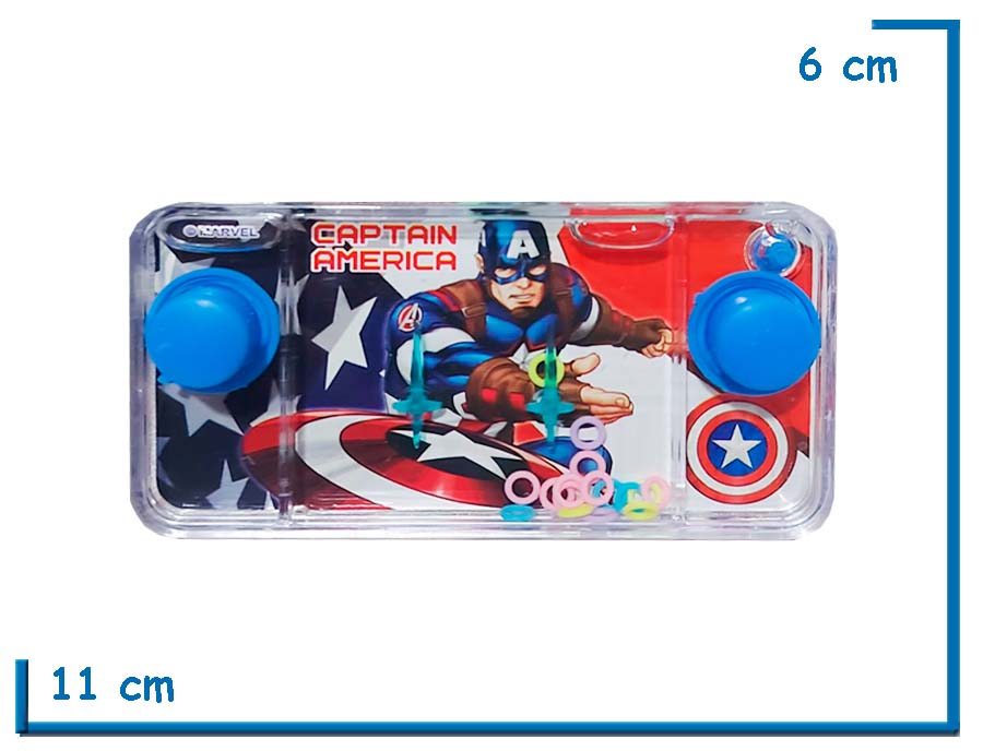 AVENGERS CAPTAIN AMERICA JUEGO DE AGUA AROS LOCOS