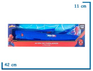 SPIDER-MAN AVION DE PASAJEROS A FRICCION CON LUZ Y SONIDO