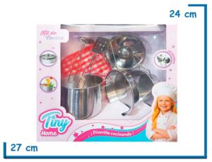 TINY HOME KIT DE COCINA METALICO 6 PIEZAS