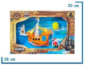 POWER PIRATE BARCO PIRATA CON PERSONAJE Y ACCESORIOS
