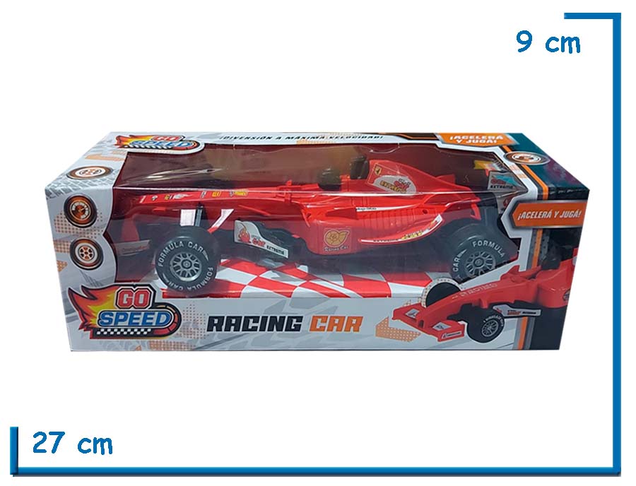 GO SPEED RACING CAR ROJO AUTO F1 A FRICCION