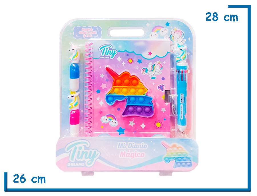 TINY DREAMS MI DIARIO MAGICO POP IT UNICORNIO CON ACCESORIOS