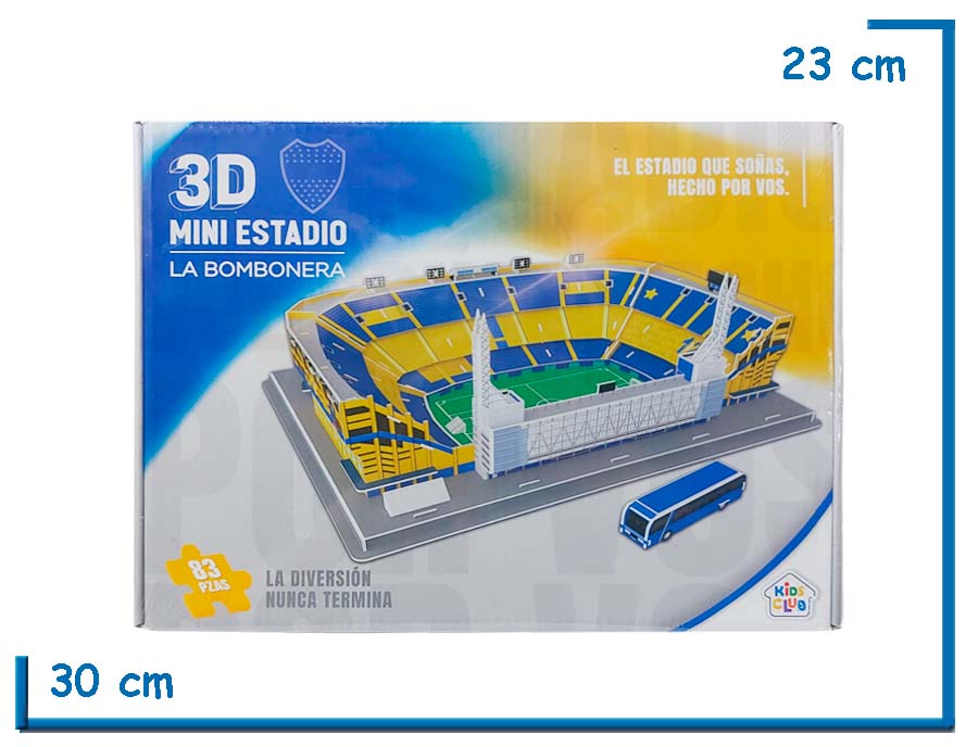 KIDS CLUB 3D MINI ESTADIO LA BOMBONERA 83 PZS