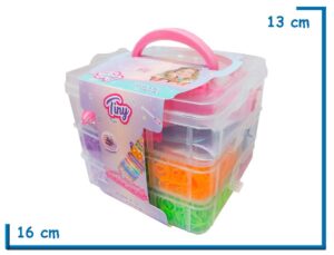 TINY BIJOU FABRICA DE PULSERAS 12 COLORES EN VALIJA 3 PISOS