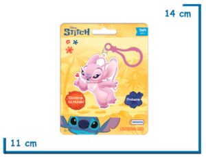 STITCH ANGEL LLAVERO LINTERNA LED