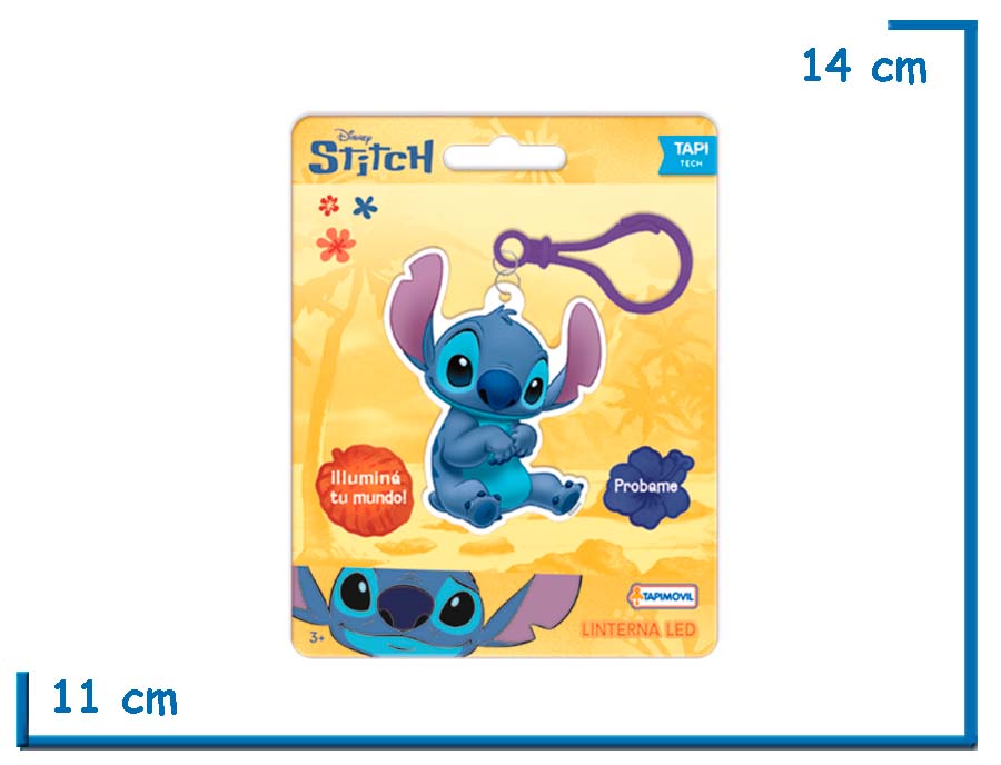 STITCH STITCH LLAVERO LINTERNA LED