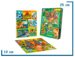 JURASSIC WORLD EXPLORERS 2 PUZZLES 24 36 PZS