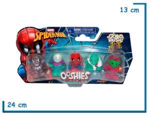 OOSHIES SPIDER-MAN SET X5 FIGURAS