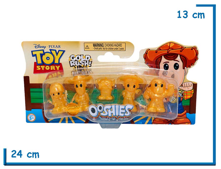 OOSHIES TOY STORY GOLDEN PACK SET X5 FIGURAS
