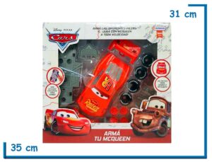CARS ARMA TU MCQUEEN VEHICULO CON ACCESORIOS