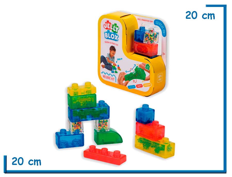 JELLY BLOX NEWBIE KIT BLOQUES FLEXIBLES X11