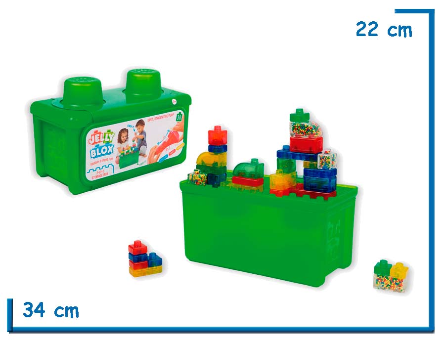 JELLY BLOX STASH & STACK BLOQUES FLEXIBLES X30