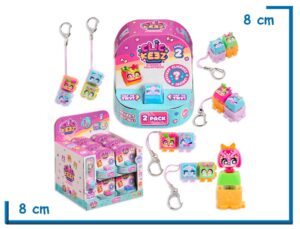 CLICKEEZ 2 PACK  LLAVEROS SURTIDO