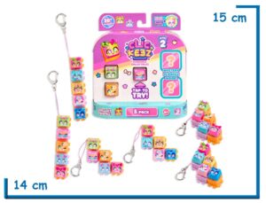 CLICKEEZ 5 PACK LLAVEROS SURTIDO