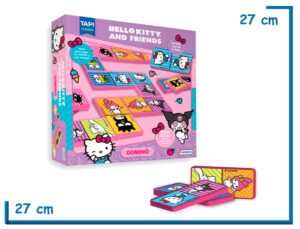 HELLO KITTY AND FRIENDS DOMINO FICHAS DE PLASTICO