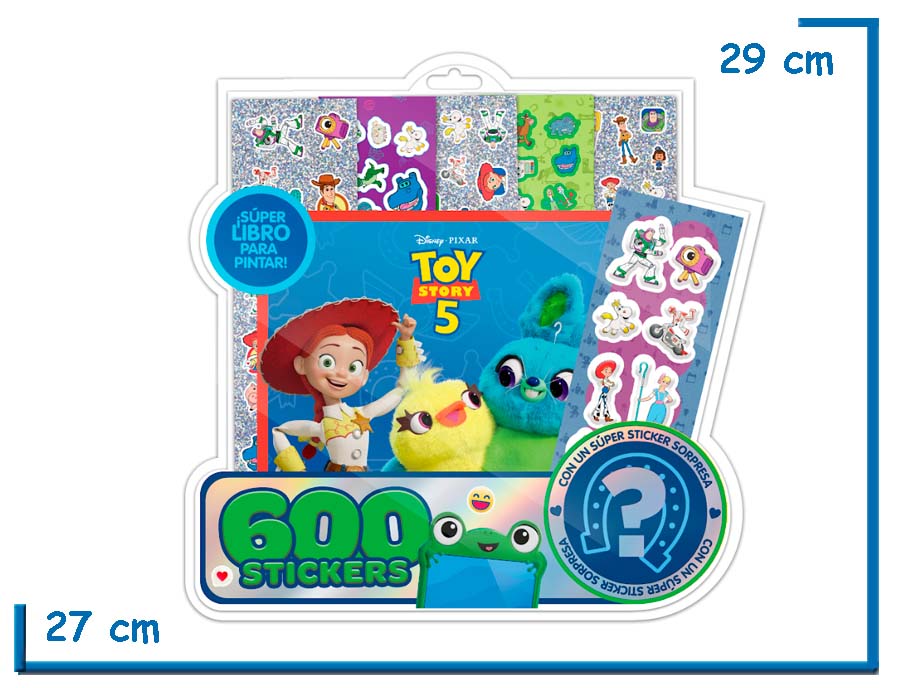 600 STICKERS TOY STORY 5