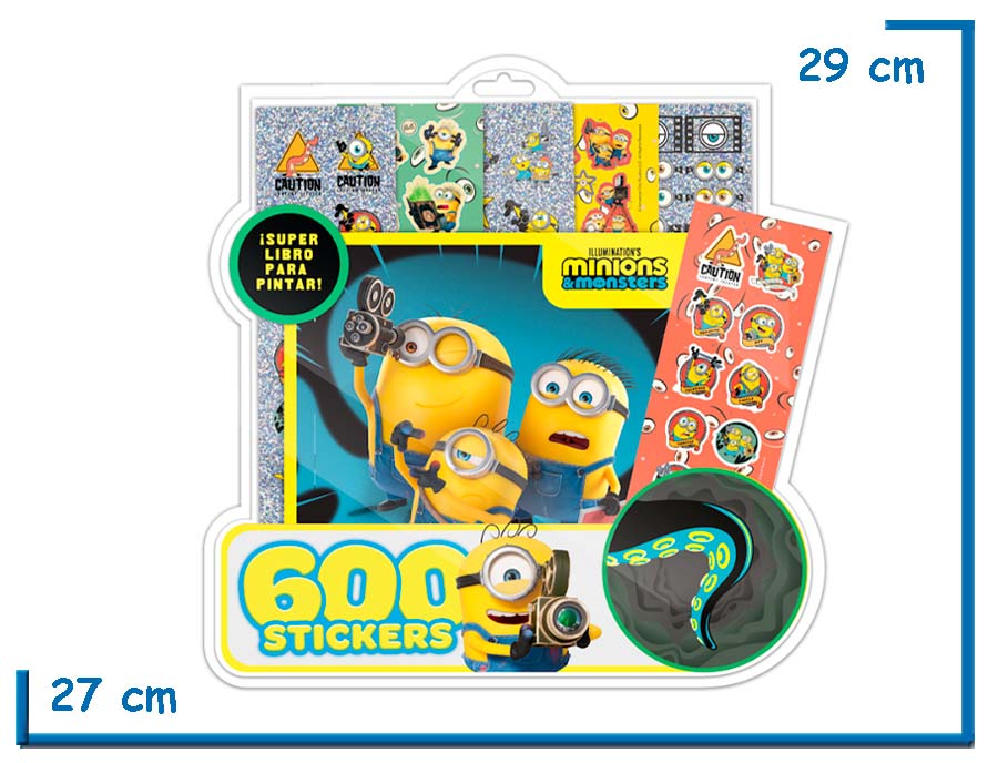 600 STICKERS MINIONS & MONSTERS