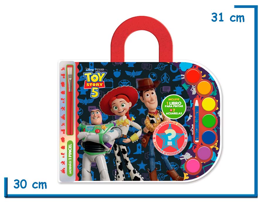 VALIJA ACUARELAS TOY STORY 5